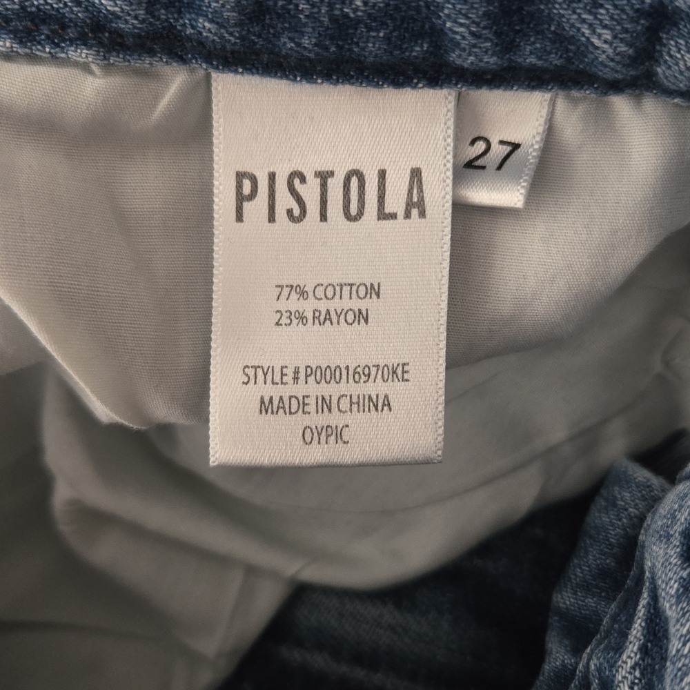 Pistola Ruby High Rise Wide Leg Jeans Light Wash Palazzo Denim - Picture 3 of 10